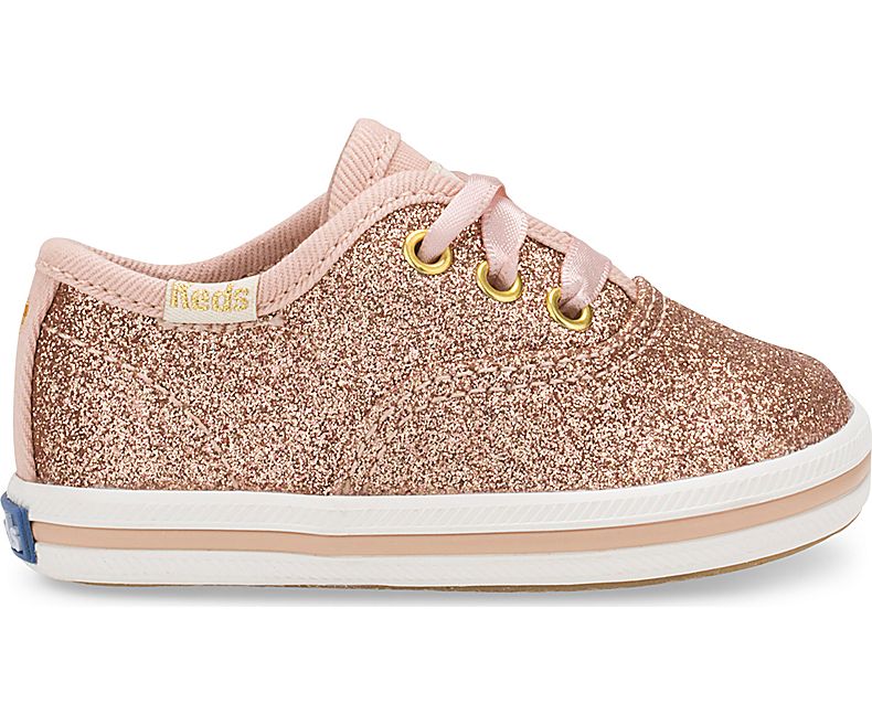 Keds Womens Rose Gold Champion Shoes - Keds Little Kid 403GDUKSM